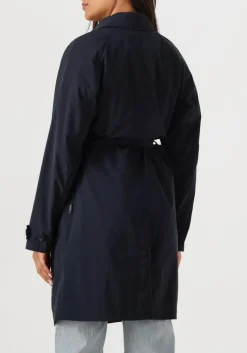 donkerblauwe woolrich parka's summer trench