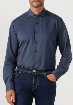 donkerblauwe xacus casual overhemd active 91617 520ml