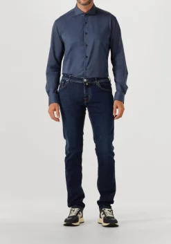 donkerblauwe xacus casual overhemd active 91617 520ml