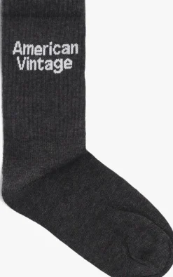 donkergrijze american vintage sokken clypsun w