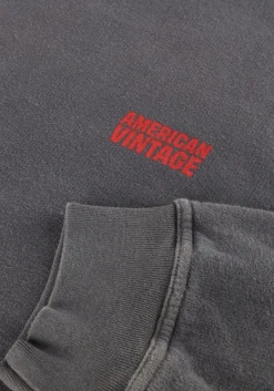 donkergrijze american vintage sweater plizzy 1