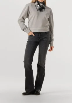 donkergrijze closed flared jeans jovanna