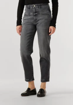 donkergrijze closed mom jeans pedal pusher 3