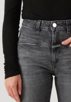 donkergrijze closed mom jeans pedal pusher 3