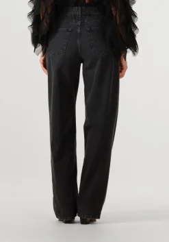 donkergrijze closed wide jeans nikka