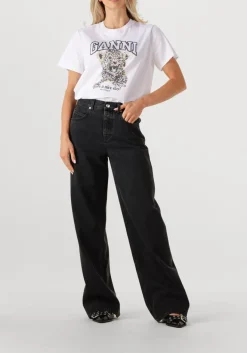 donkergrijze closed wide jeans nikka