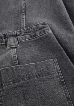 donkergrijze closed wide jeans rhannon