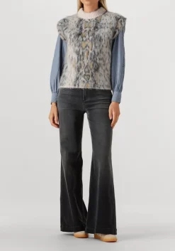 donkergrijze closed wide jeans glow up