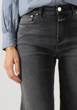 donkergrijze closed wide jeans glow up