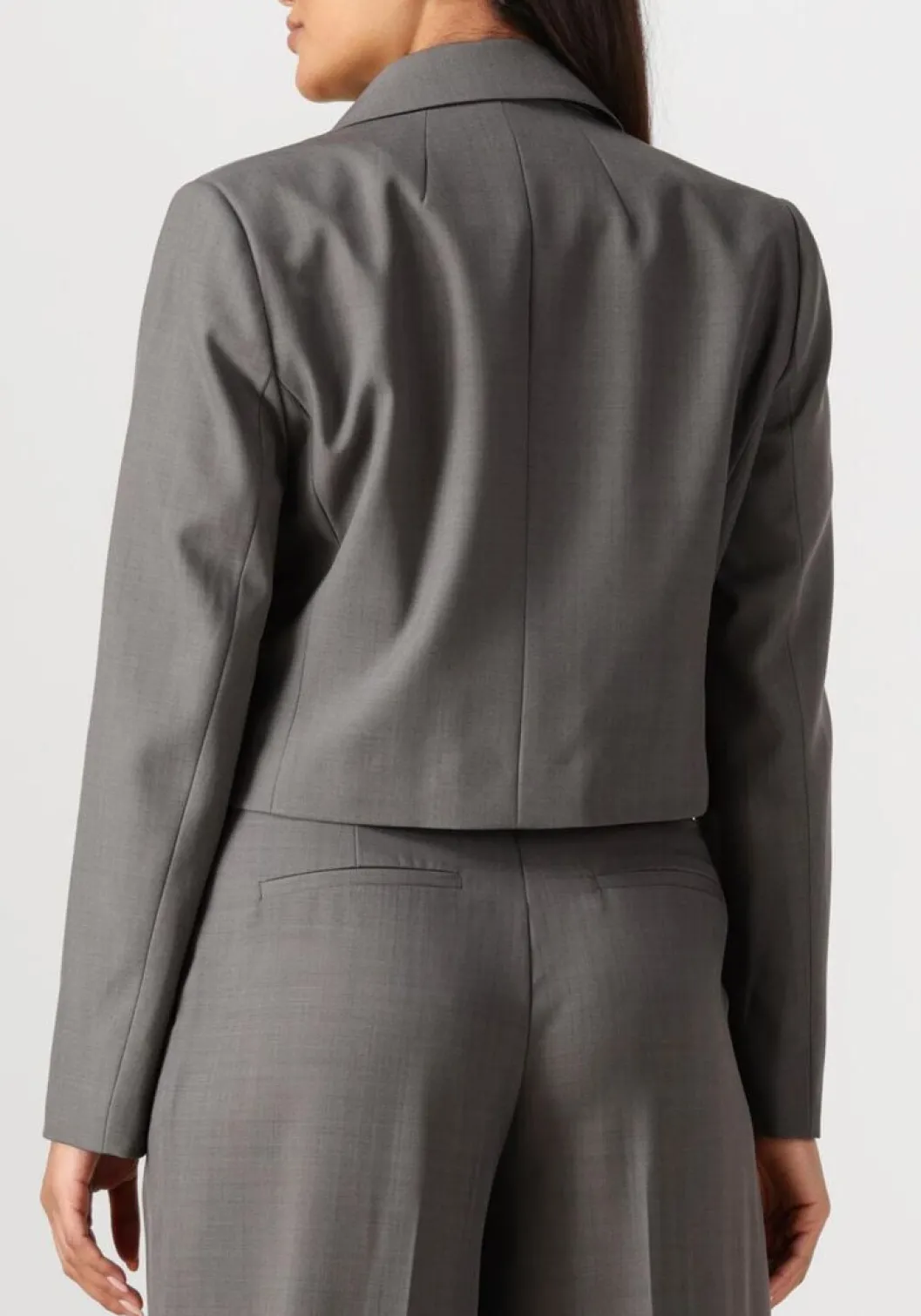 donkergrijze co'couture blazer liane blazer