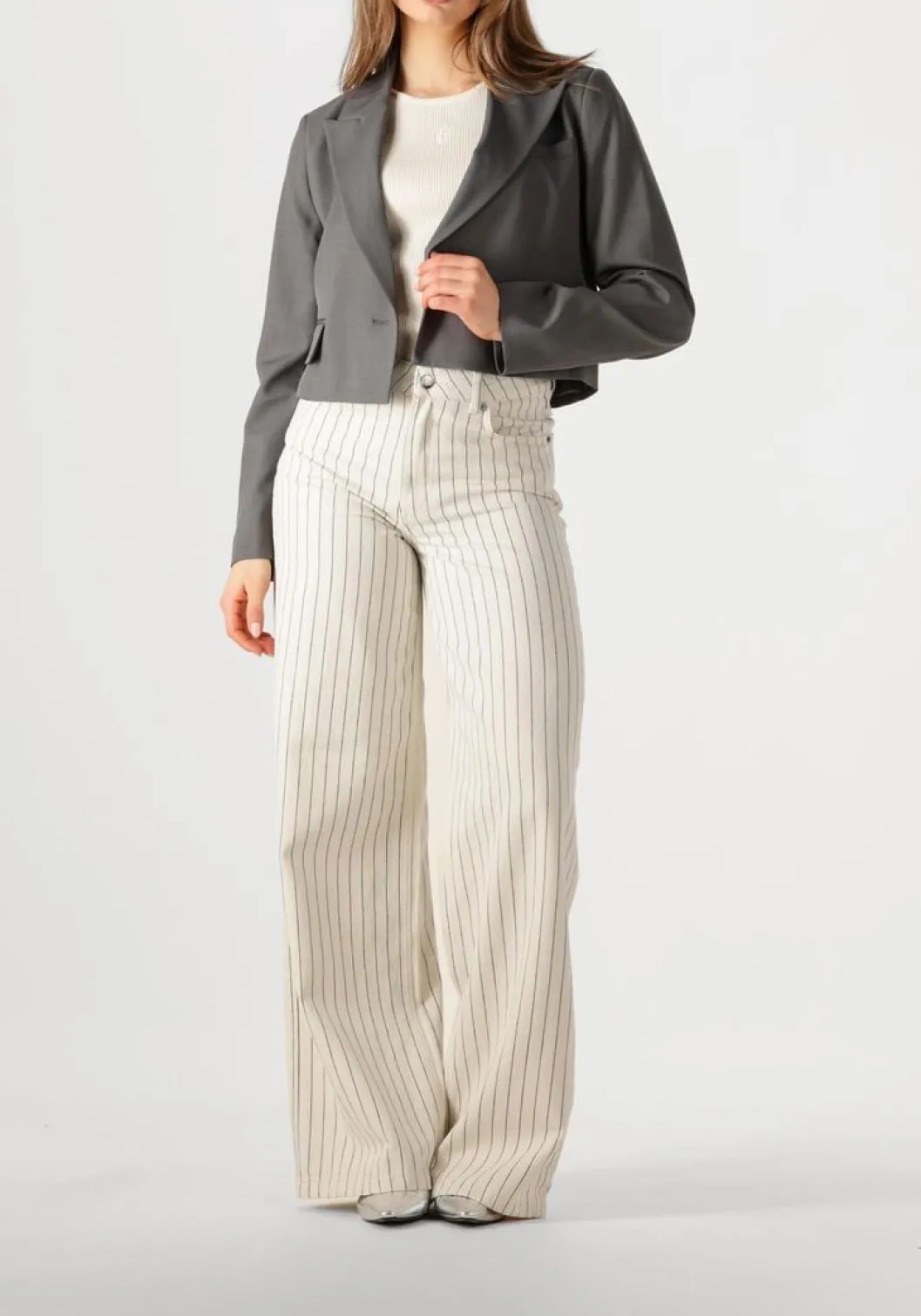 donkergrijze co'couture blazer liane blazer