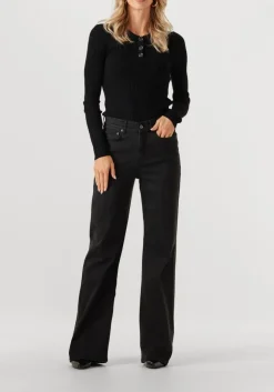 donkergrijze drykorn bootcut jeans retain