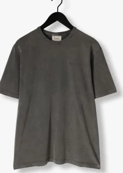 donkergrijze forét t-shirt oak faded wash t-shirt