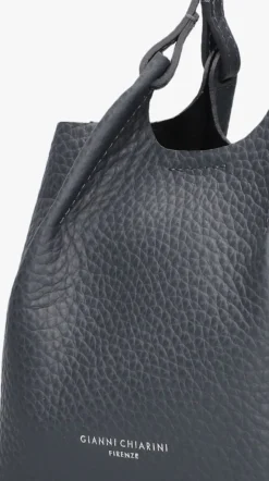 donkergrijze gianni chiarini schoudertas dua 9718