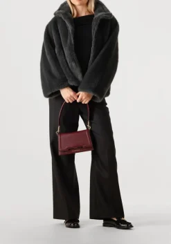 donkergrijze herskind wijde broek powel wool pants