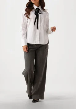 donkergrijze second female pantalon hollanda trousers