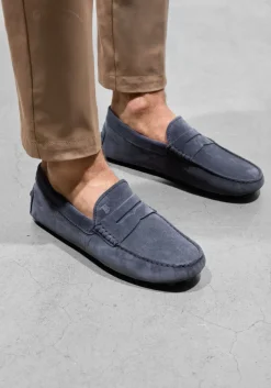 donkergrijze tod's instappers mocassino gommino macro 52k