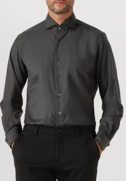 donkergrijze xacus klassiek overhemd 11220 mop721ml