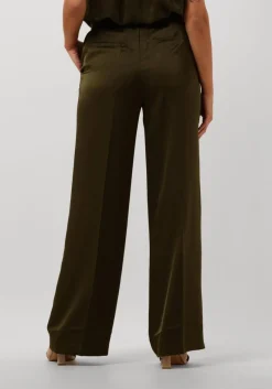 donkergroene dante6 pantalon zijden broek