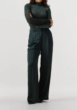 donkergroene dante6 top olya velvet layering mesh top