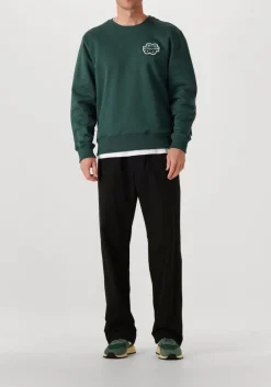 donkergroene filling pieces sweater sweatshirt gowtu