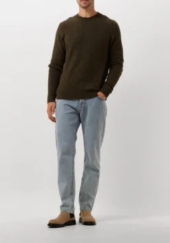 donkergroene forét trui alpine knit