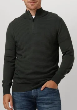 donkergroene genti trui k1146-3260