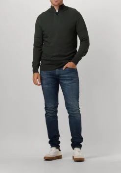 donkergroene genti trui k1146-3260