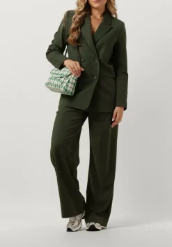 donkergroene gestuz blazer paulagz blazer