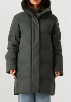 donkergroene krakatau gewatteerde jas qw539