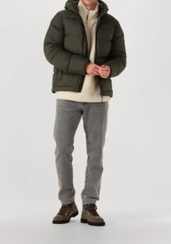 donkergroene peak performance gewatteerde jas m rivel down jacket