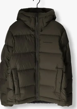 donkergroene peak performance gewatteerde jas m rivel down jacket