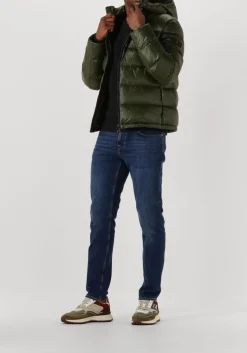 donkergroene peuterey gewatteerde jas honova lks linear 04