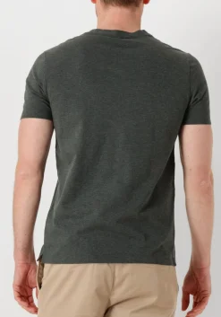 donkergroene profuomo t-shirt t-shirt crew neck ss