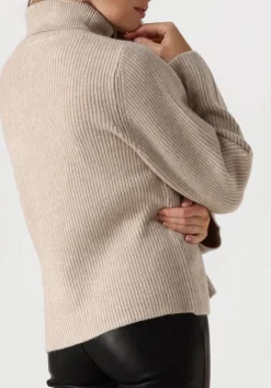 ecru co'couture coltrui row rib rollneck