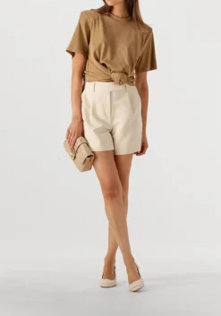 ecru co'couture korte broek volacc crop pleat shorts