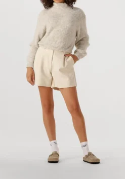 ecru co'couture korte broek volacc crop pleat shorts