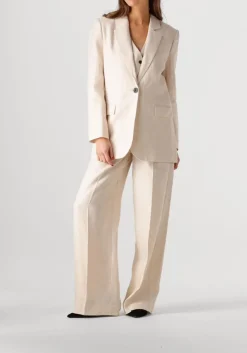 ecru copenhagen muse wijde broek nature white pant