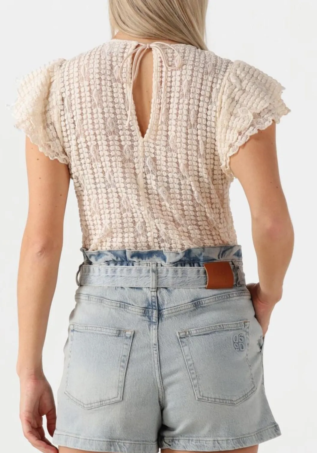 ecru dante6 top marlowe lace volant top