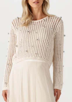 ecru dante6 trui valon beaded sweater