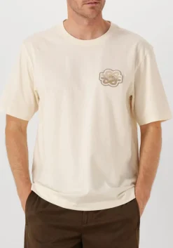 ecru filling pieces t-shirt t-shirt gowtu