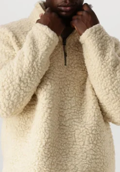 ecru forét trui wave half zip