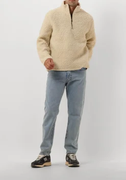 ecru forét trui wave half zip