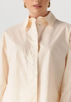ecru forte forte blouses embroidered bci cotton popline overshirt shirt