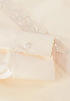 ecru forte forte blouses embroidered bci cotton popline overshirt shirt