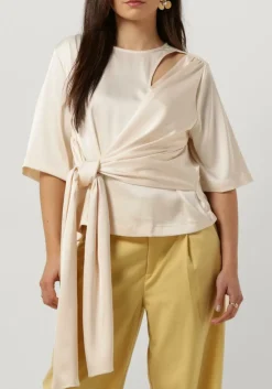 ecru gestuz top harper knot blouse
