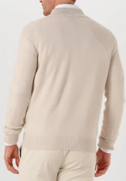 ecru gran sasso trui mock zip