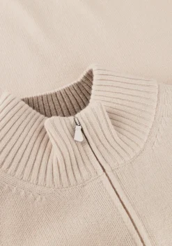 ecru gran sasso trui mock zip