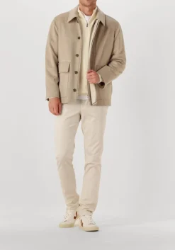 ecru gran sasso trui mock zip