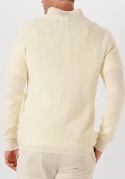 ecru gran sasso trui mock zip